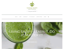 Tablet Screenshot of livingsavvy.com